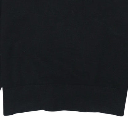 Mens UK Size S Tommy Hilfiger Black 1/2 Zip Sweatshirt