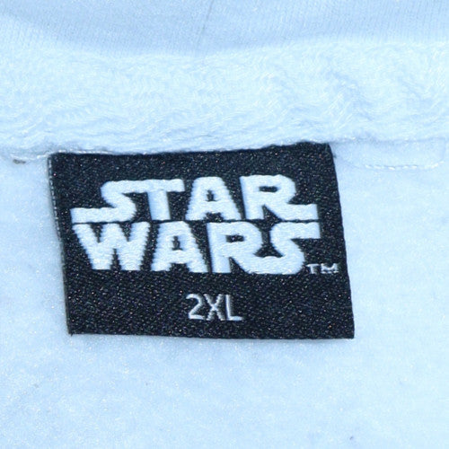 Mens UK Size 2XL Primark White Pullover Hoodie
