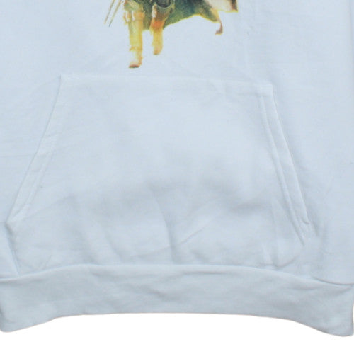 Mens UK Size 2XL Primark White Pullover Hoodie
