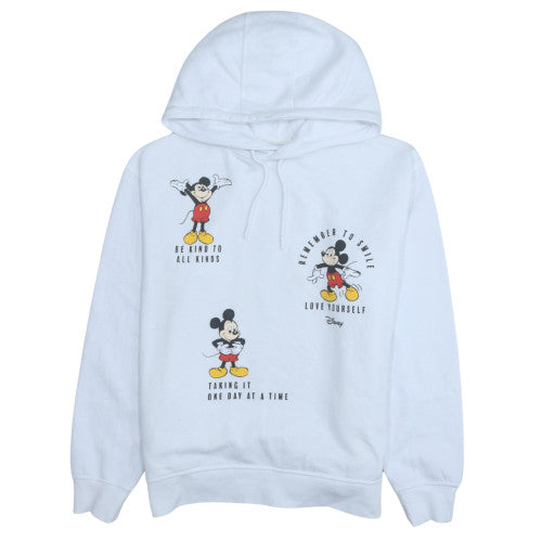 Womens UK Size M Disney White Pullover Hoodie