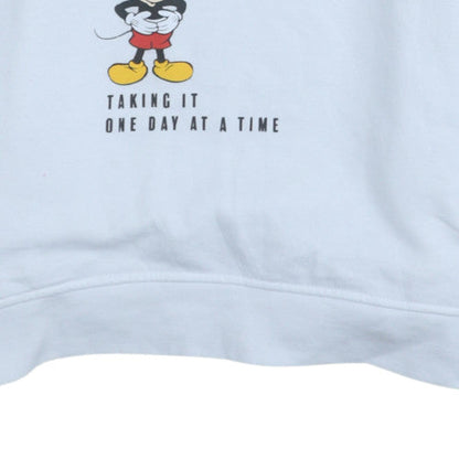 Womens UK Size M Disney White Pullover Hoodie