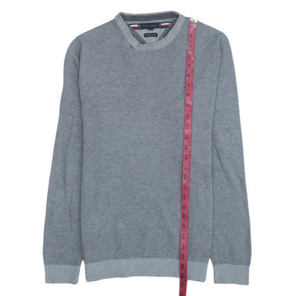 Mens UK Size M Tommy Hilfiger Grey Pullover Jumper