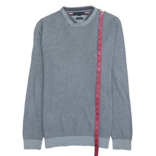 Mens UK Size M Tommy Hilfiger Grey Pullover Jumper