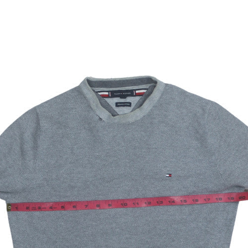 Mens UK Size M Tommy Hilfiger Grey Pullover Jumper