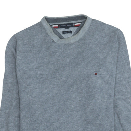 Mens UK Size M Tommy Hilfiger Grey Pullover Jumper
