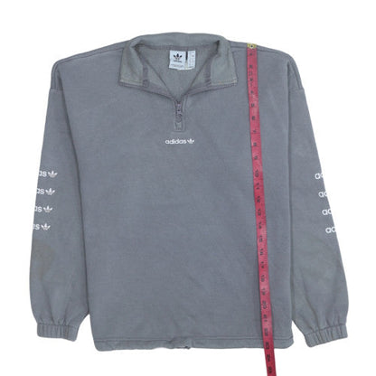 Womens UK Size 8 adidas Grey Pullover Sweatshirt