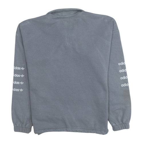 Womens UK Size 8 adidas Grey Pullover Sweatshirt