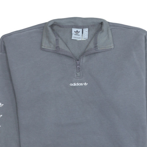 Womens UK Size 8 adidas Grey Pullover Sweatshirt