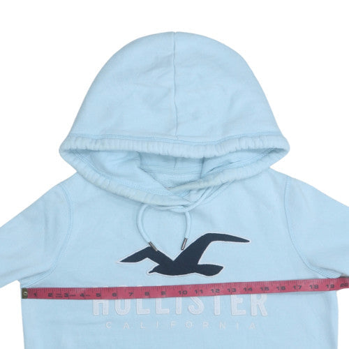 Womens UK Size XS Hollister Blue Pullover Hoodie