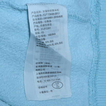 Womens UK Size XS Hollister Blue Pullover Hoodie
