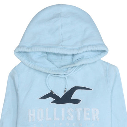 Womens UK Size XS Hollister Blue Pullover Hoodie