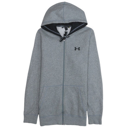 Mens UK Size S Under armour Grey Full Zip Hoodie