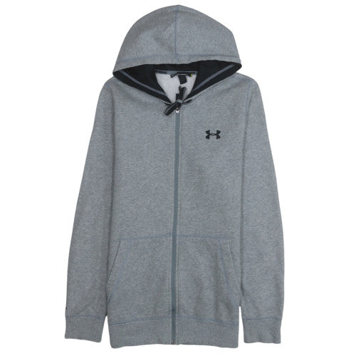 Mens UK Size S Under armour Grey Full Zip Hoodie