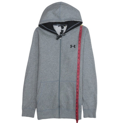 Mens UK Size S Under armour Grey Full Zip Hoodie