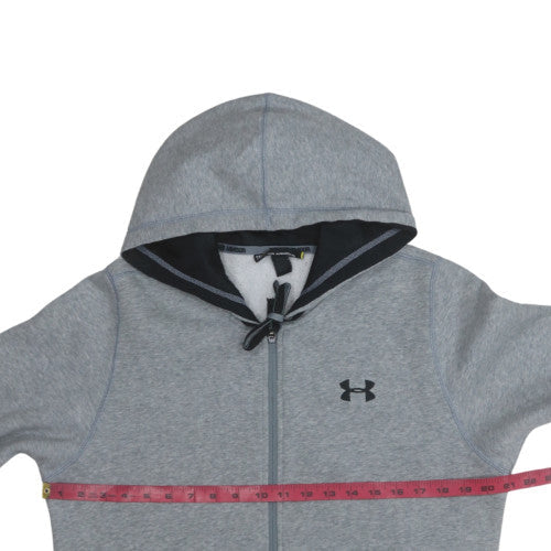 Mens UK Size S Under armour Grey Full Zip Hoodie