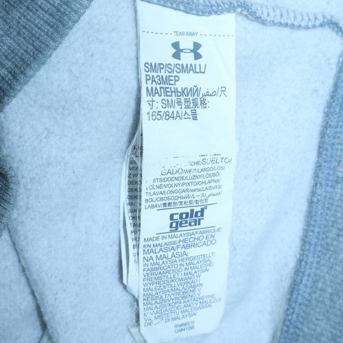 Mens UK Size S Under armour Grey Full Zip Hoodie