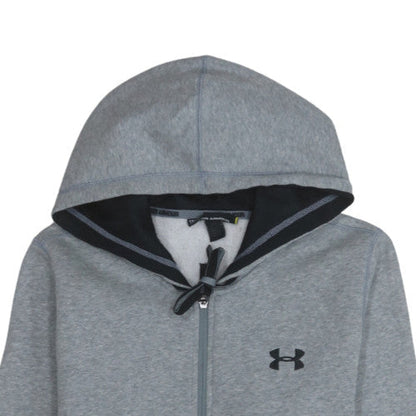 Mens UK Size S Under armour Grey Full Zip Hoodie