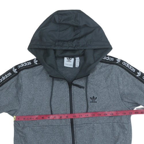 Mens UK Size M adidas Grey Full Zip Hoodie
