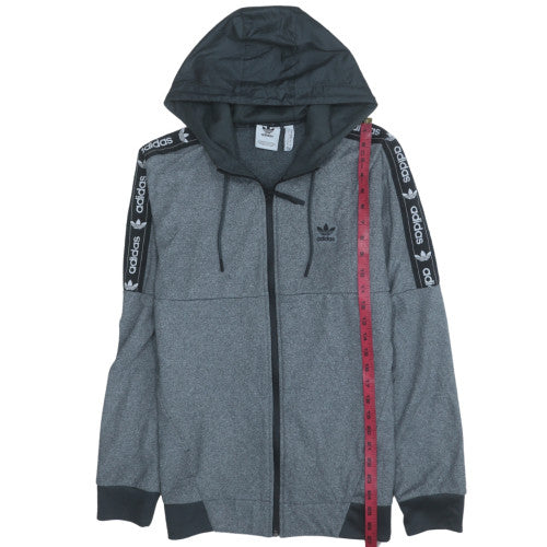 Mens UK Size M adidas Grey Full Zip Hoodie