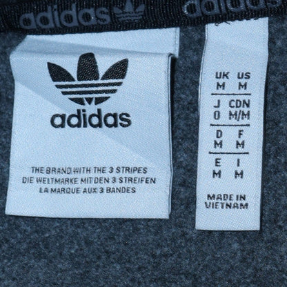 Mens UK Size M adidas Grey Full Zip Hoodie