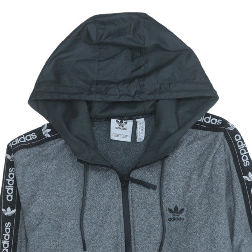 Mens UK Size M adidas Grey Full Zip Hoodie