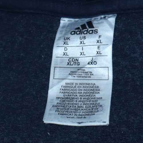 Mens UK Size XL adidas Blue Pullover Hoodie