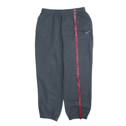 Nike Men's Grey Fleece Sweatpants L Regular Fit Activewear Trousers