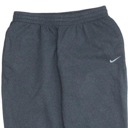 Nike Men's Grey Fleece Sweatpants L Regular Fit Activewear Trousers
