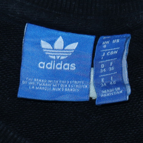 Womens UK Size 8 adidas Black Pullover Sweatshirt