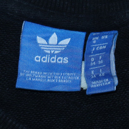 Womens UK Size 8 adidas Black Pullover Sweatshirt