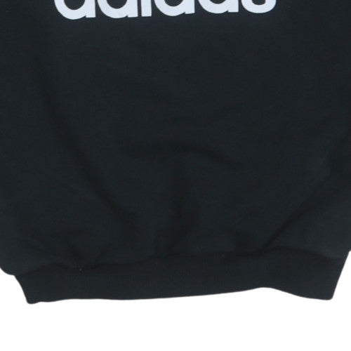 Womens UK Size 8 adidas Black Pullover Sweatshirt