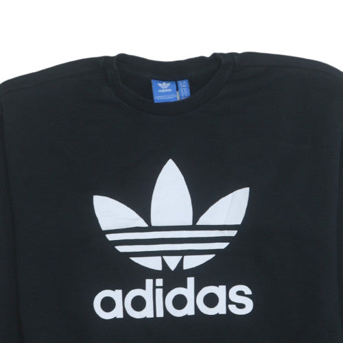 Womens UK Size 8 adidas Black Pullover Sweatshirt