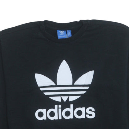 Womens UK Size 8 adidas Black Pullover Sweatshirt