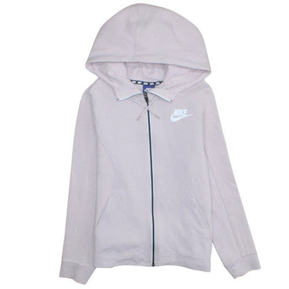 Womens UK Size S Nike Beige Full Zip Hoodie