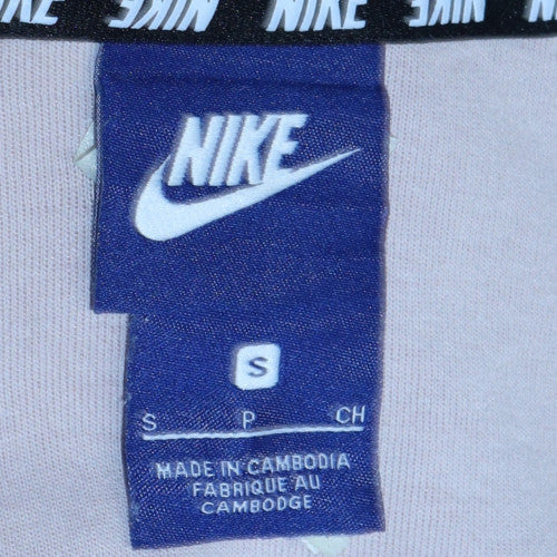 Womens UK Size S Nike Beige Full Zip Hoodie
