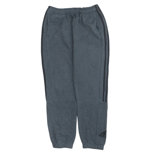 Adidas Men Grey Jogger Activewear Trousers M Fleece Regular Fit