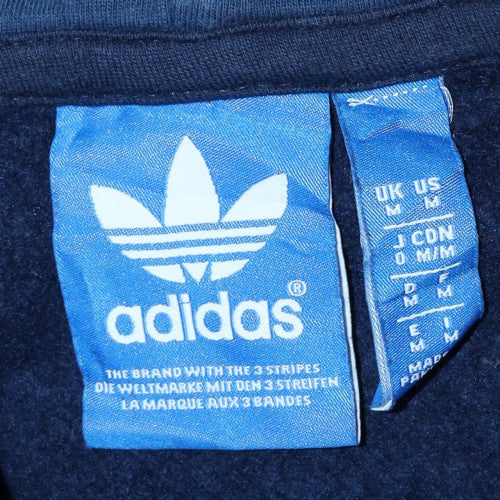 Mens UK Size M adidas Blue Full Zip Hoodie