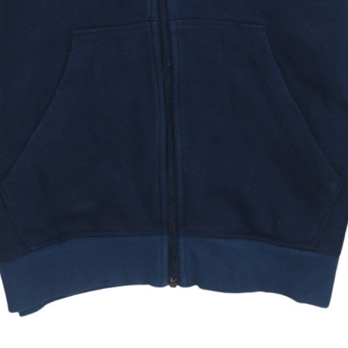 Mens UK Size M adidas Blue Full Zip Hoodie