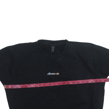 Womens UK Size 10 ellesse Black Pullover Sweatshirt