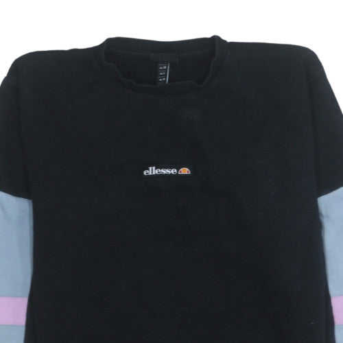 Womens UK Size 10 ellesse Black Pullover Sweatshirt