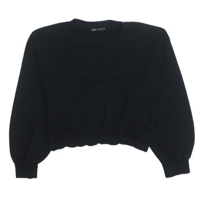 Womens UK Size M Zara Black Pullover Sweatshirt