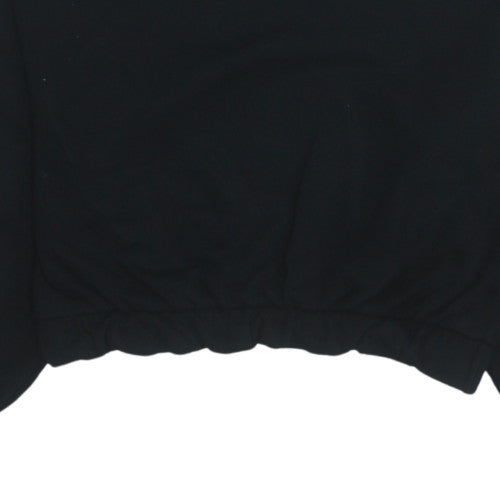 Womens UK Size M Zara Black Pullover Sweatshirt