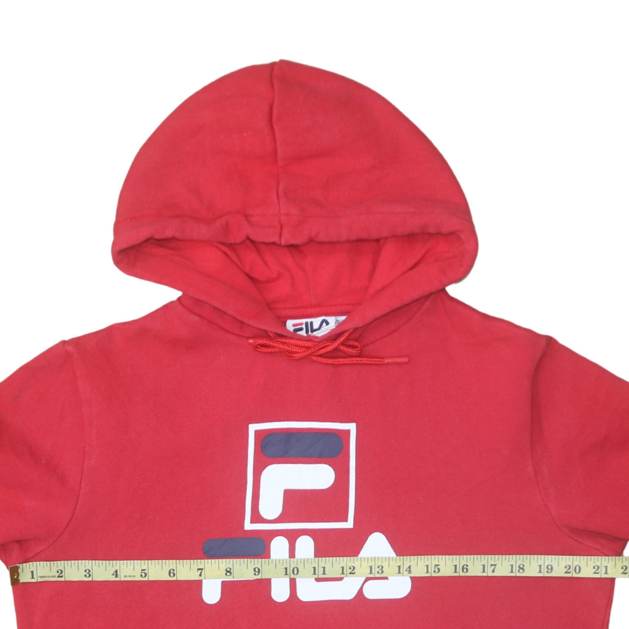Womens UK Size 10 FILA Red Pullover Hoodie
