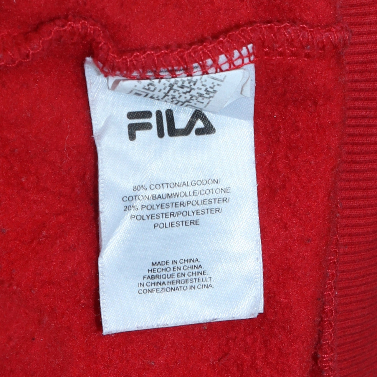 Womens UK Size 10 FILA Red Pullover Hoodie