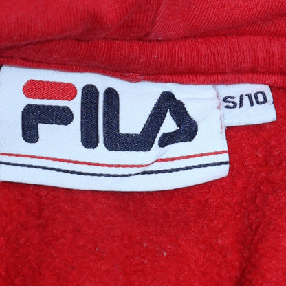 Womens UK Size 10 FILA Red Pullover Hoodie