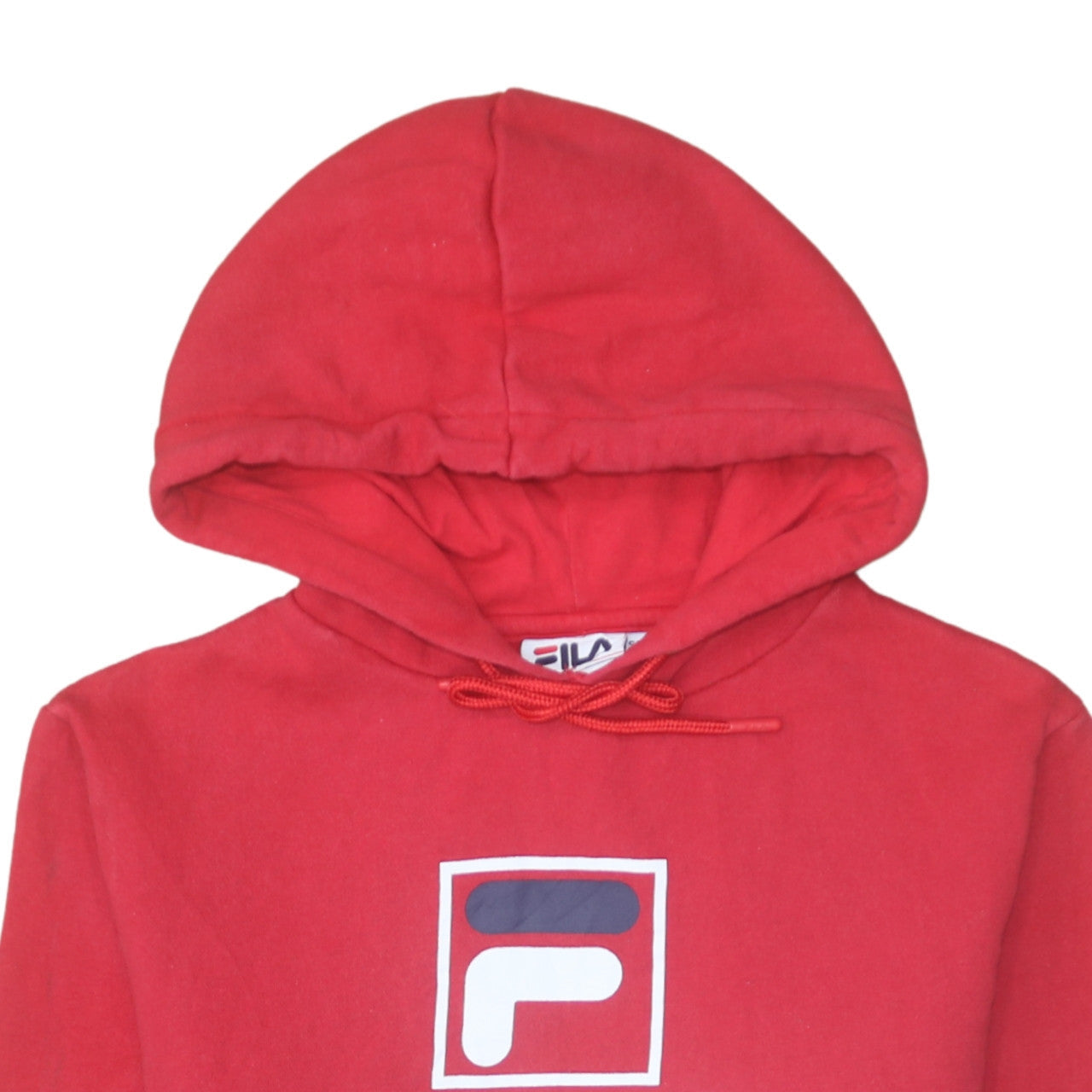 Womens UK Size 10 FILA Red Pullover Hoodie