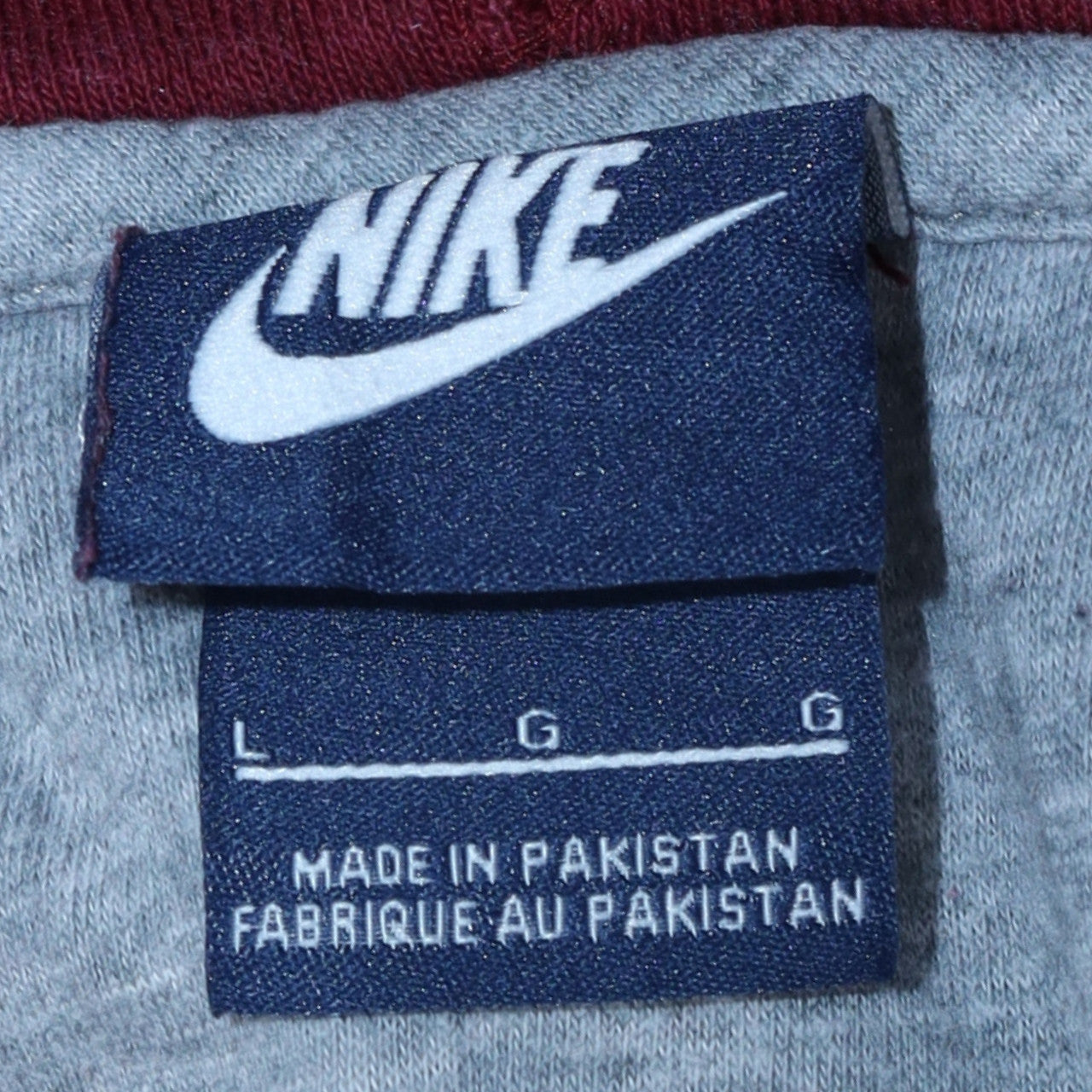 Mens UK Size L Nike Red Full Zip Hoodie