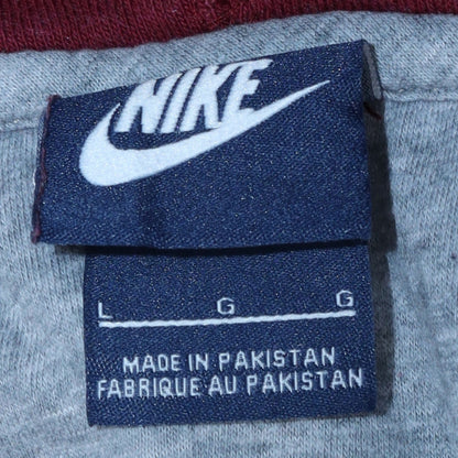 Mens UK Size L Nike Red Full Zip Hoodie