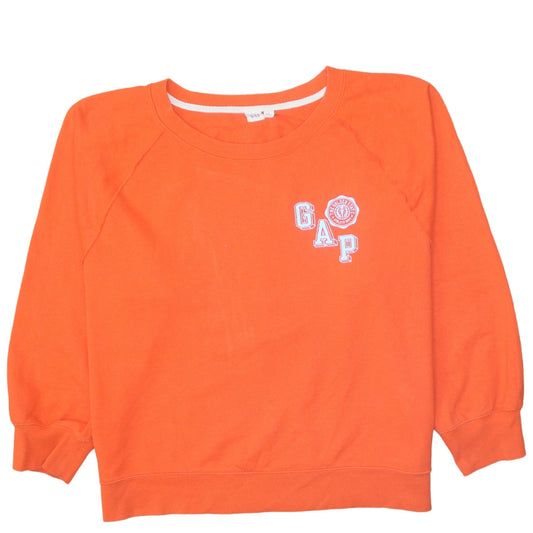 Womens UK Size XL Gap Orange Pullover Sweatshirt