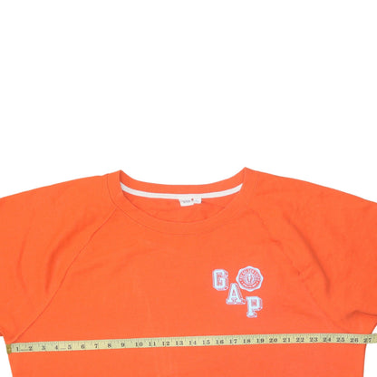 Womens UK Size XL Gap Orange Pullover Sweatshirt